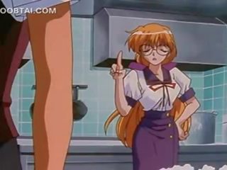 Inocente hentai joven dama seducir su elegante colleague