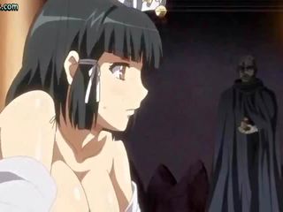 Anime slattern merr i mbuluar në spermë