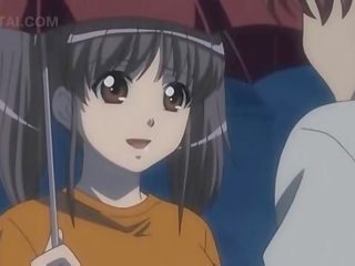Anime søt ms viser henne aksel suging ferdigheter