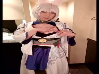 Cosplay masturbare (kaga) mikazuki 010