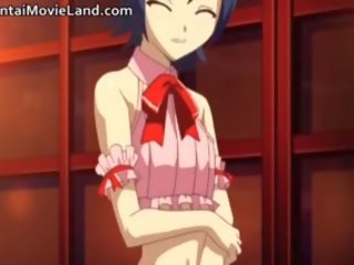 Prsnaté fascinating anime transsexuál dostane ju kokot part5