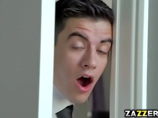 Kim cương jackson sâu họng blowjob một trắng manhood