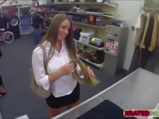 Smashing And Busty Blondie Gets Pawned Inside