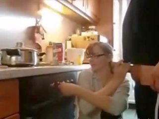 Cute Wife With Such Amazing Tits Fucking At Kitchen