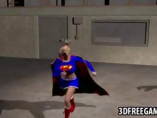 3D Supergirl Gets Fucked By A Musclular Stud