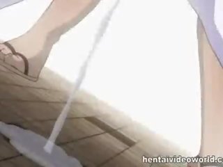 Publiek masturbatie in hentai vid