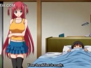 Hentai animnapu't siyam may kaakit-akit redhead damsel