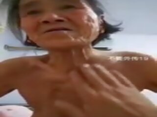 Chinesisch oma: chinesisch mobile dreckig video mov 7b