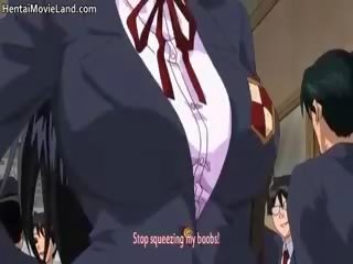 Vällustig animen högskolan sötnosar sugande phallus part3
