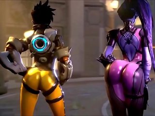 Overwatch ある oversexxed tracer 対 widowmaker 戦利品 madness