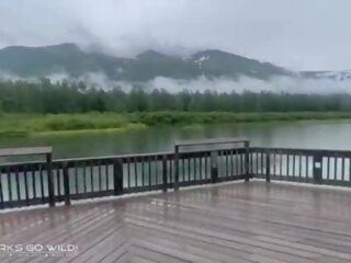 Chết tiệt tại một riêng lake trong alaska