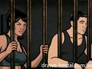 Archer 헨타이 - 교도소 성인 영화 와 라나