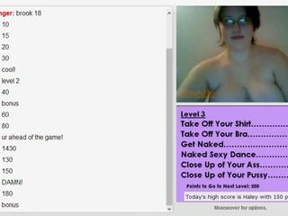 Omegle teen Brooke big tits and pussy