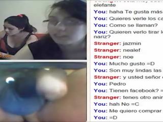 Chicas lindas mirando mi elefante attractive Girls looking my elephant on omegle