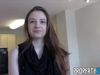 PropertySex - Young real estate agent with big natural tits homemade xxx clip