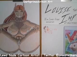 Coloring Louise the Imp at Darkprincearmon Art: HD x rated video 55