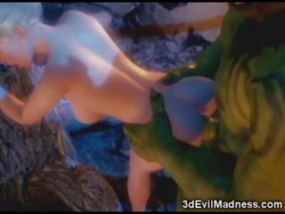 9d elf princezná ravaged podľa orc - špinavé video na ah-me