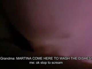 Martina fucks the store lad with her stepgrandma close