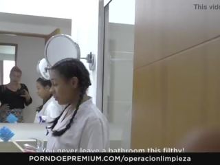 Operacion limpieza - colombian prawan seduced and fucked hard by employer