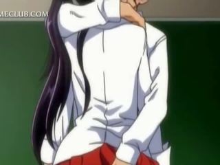 Hentai escuela persona maravillosa perra teased con un lamida bajo la falda